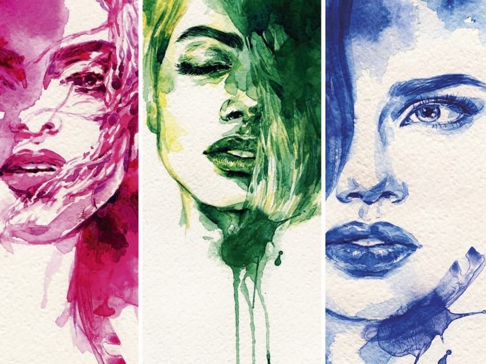 Fototapeta Abstrakcyjne portrety kobiet