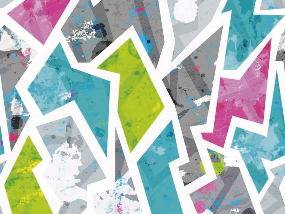 Fototapeta Kolorowe strzałki na białym tle