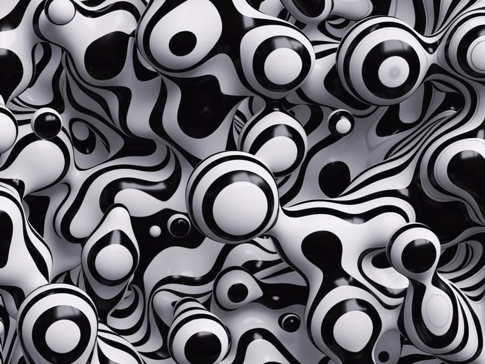 Fototapeta Abstrakcyjne Czarno-Białe Formy