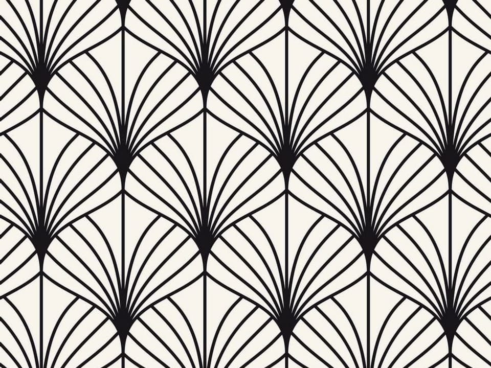 Fototapeta Czarno-biały geometryczny wzór