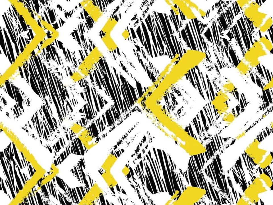 Fototapeta Geometryczne Wzory z Żółtymi Akcentami