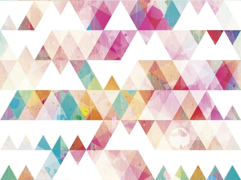 Fototapeta Kolorowe Trójkąty w Geometrycznym Układzie