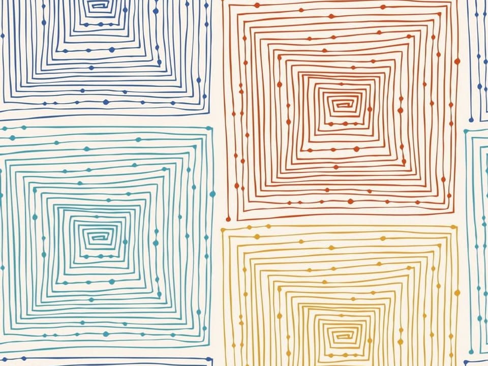 Fototapeta Geometryczne Wzory z Kwadratów