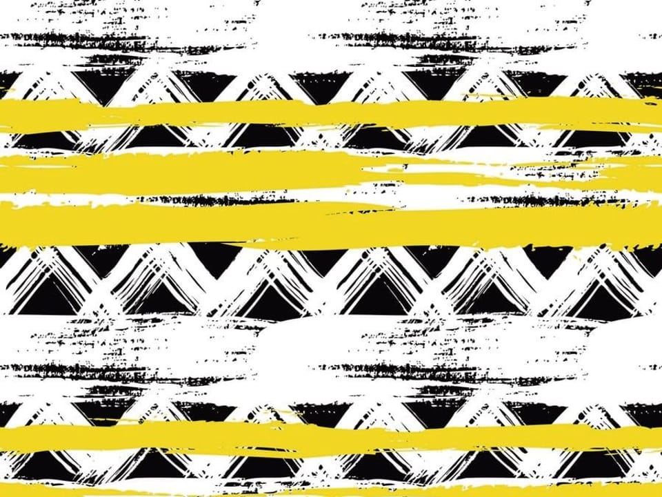 Fototapeta Geometryczne wzory z żółtymi pasami