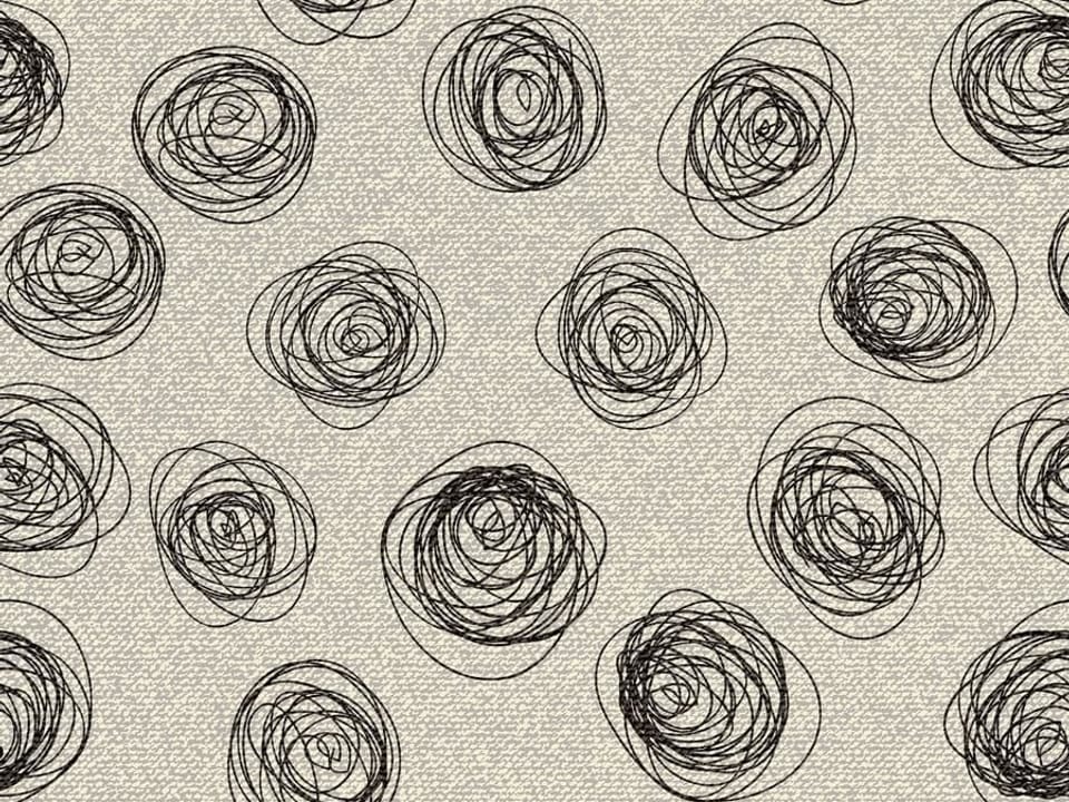 Fototapeta Czarne Okręgi na Szarym Tle