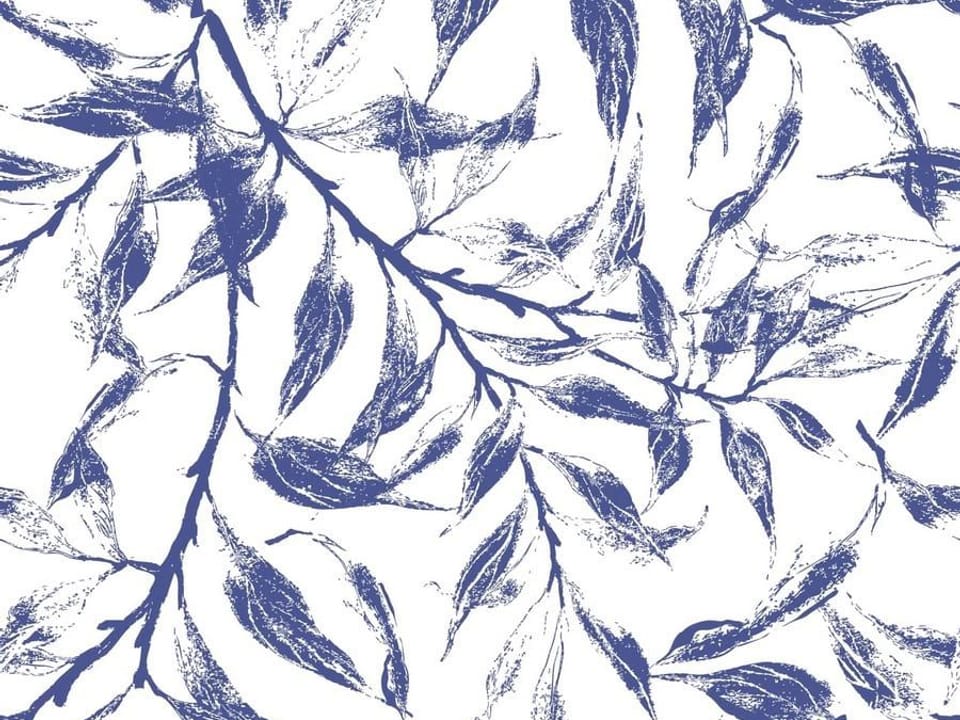 Fototapeta Gałęzie z liśćmi na białym tle