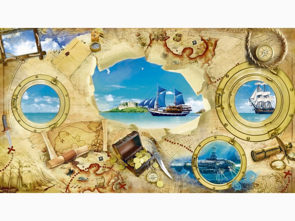 Fototapeta Statek żaglowy na oceanie