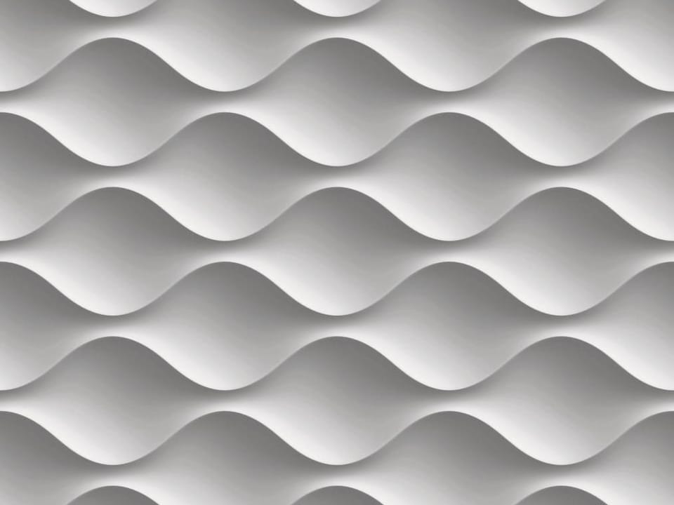 Fototapeta Falisty wzór 3D w szarościach