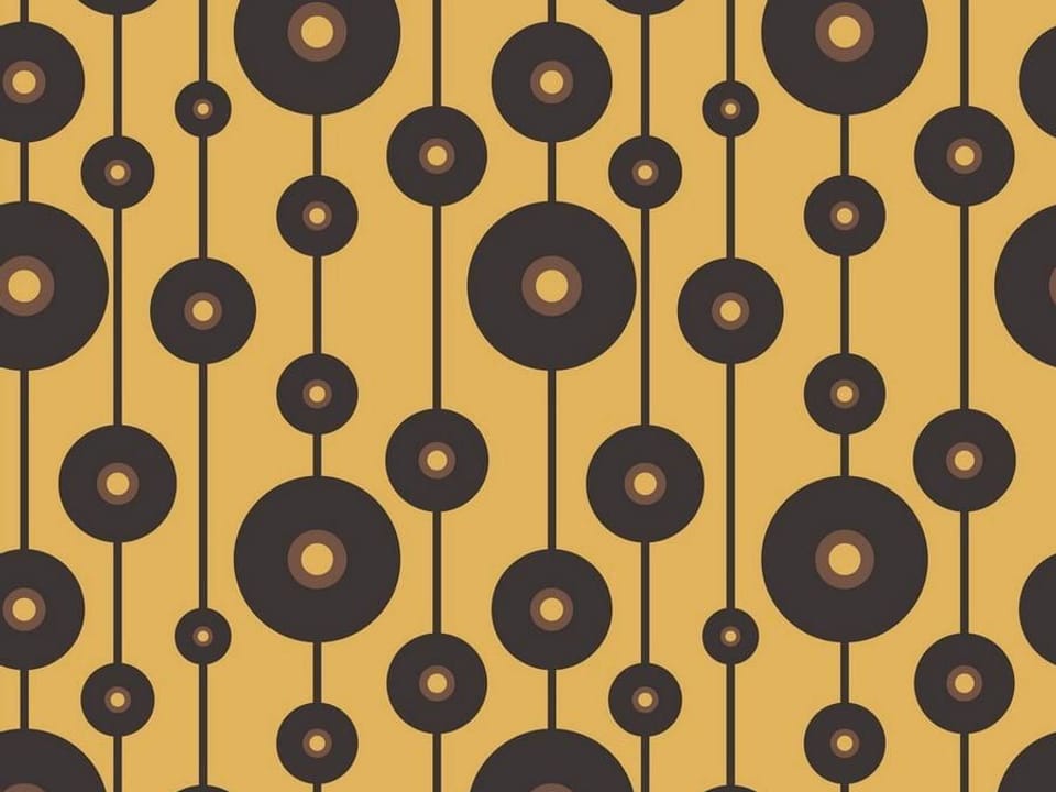 Fototapeta Geometryczne wzory z okręgami na wymiar