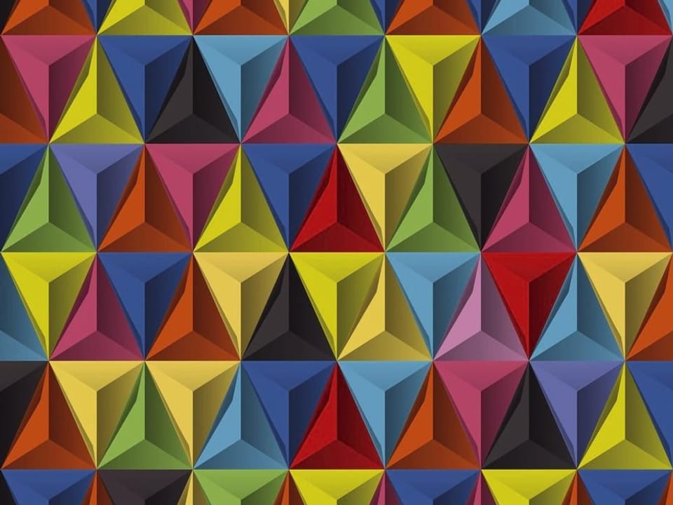 Fototapeta Geometryczny wzór z piramidami na wymiar