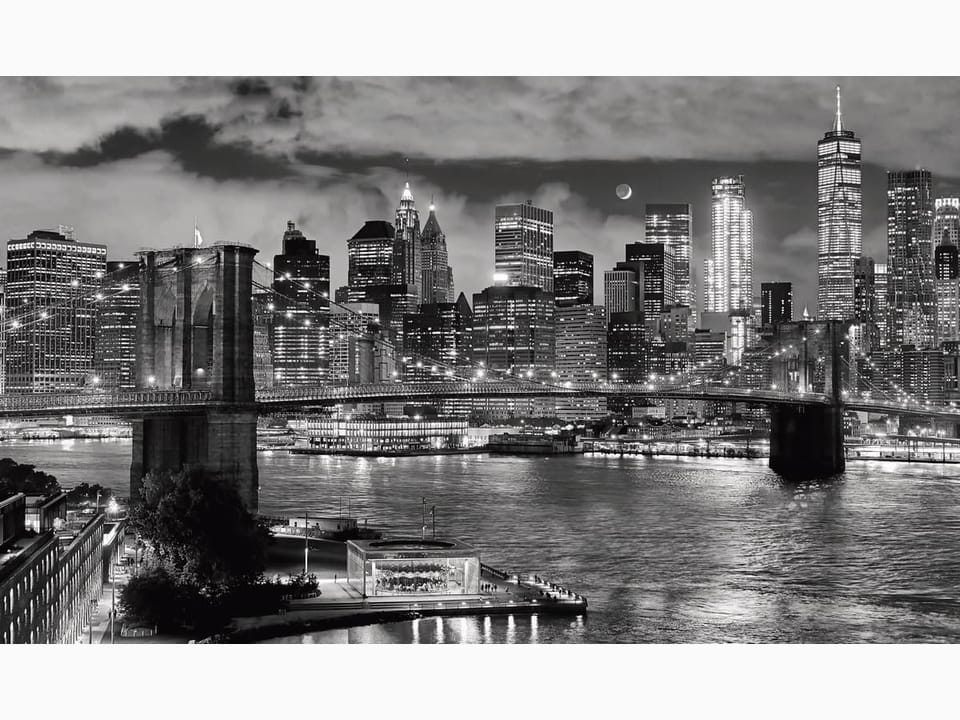 Fototapeta Most w Nowym Jorku nocą