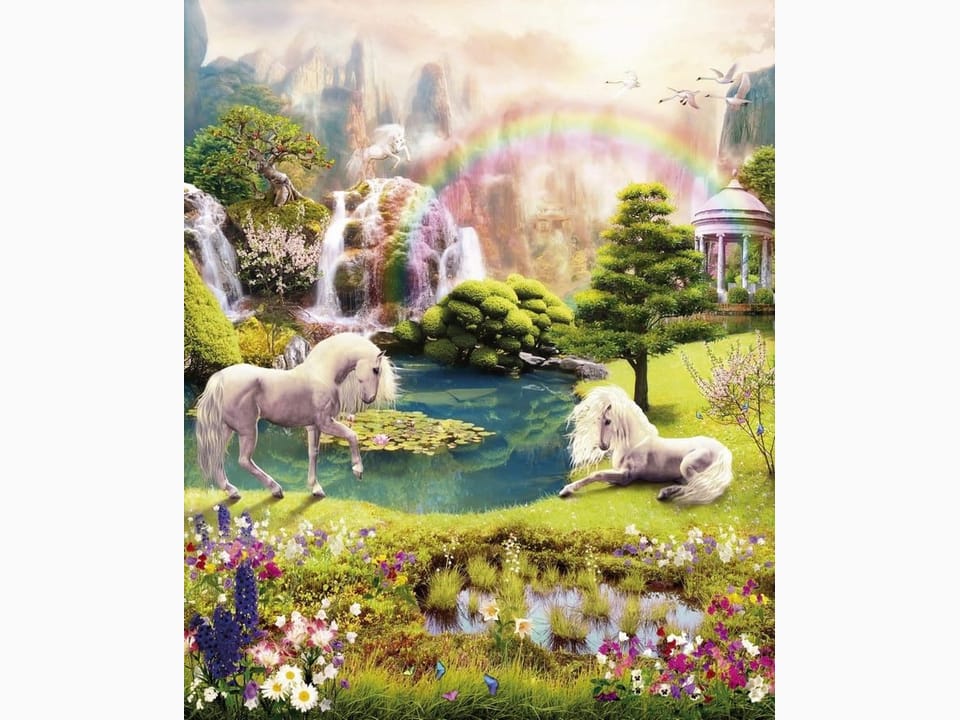 Fototapeta Jednorożce przy stawie