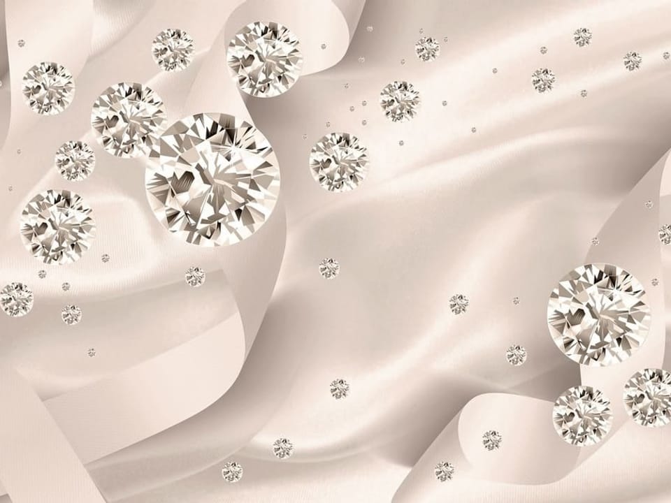 Fototapeta Diamenty na jedwabistym tle