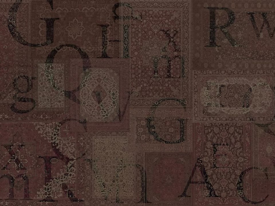 Fototapeta Typografia na tle dywanów