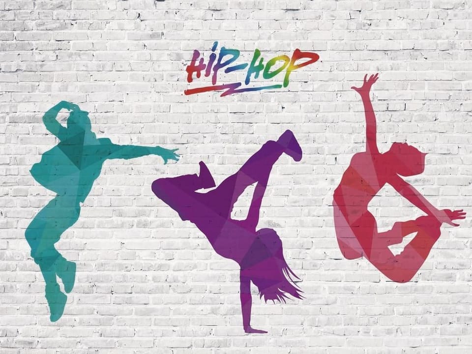 Fototapeta Kolorowe sylwetki tancerzy