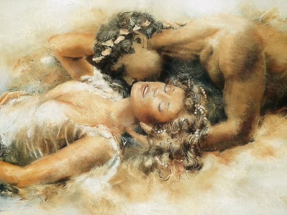 Fototapeta Antyczne postacie w uścisku