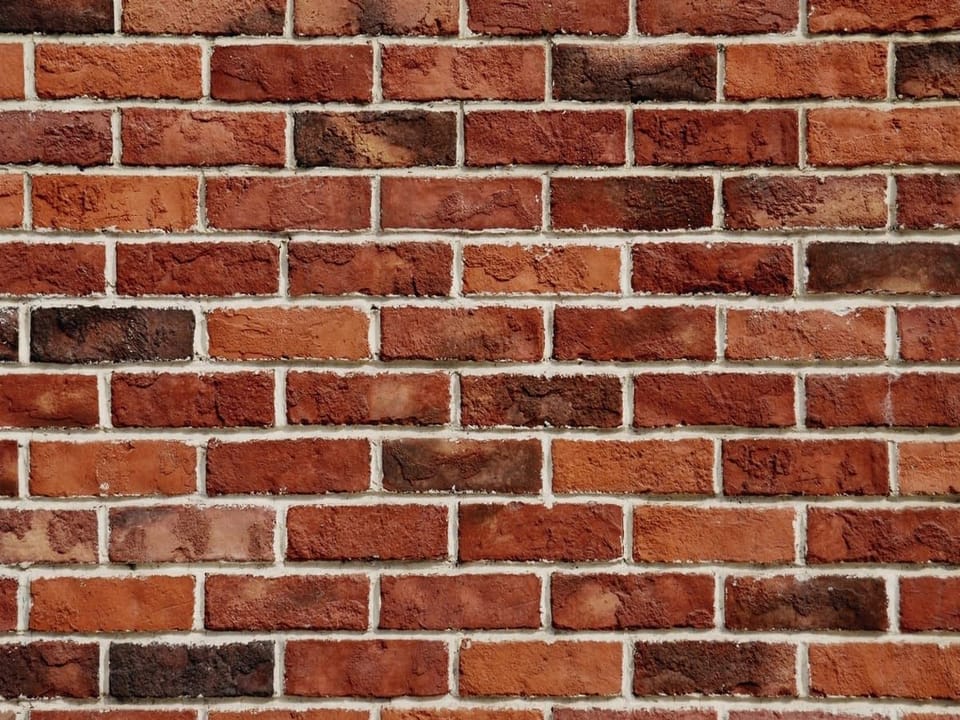 Fototapeta Ściana z czerwonej cegły na wymiar