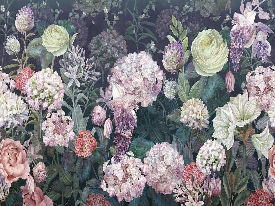 Fototapeta Egzotyczne kwiaty w ogrodzie