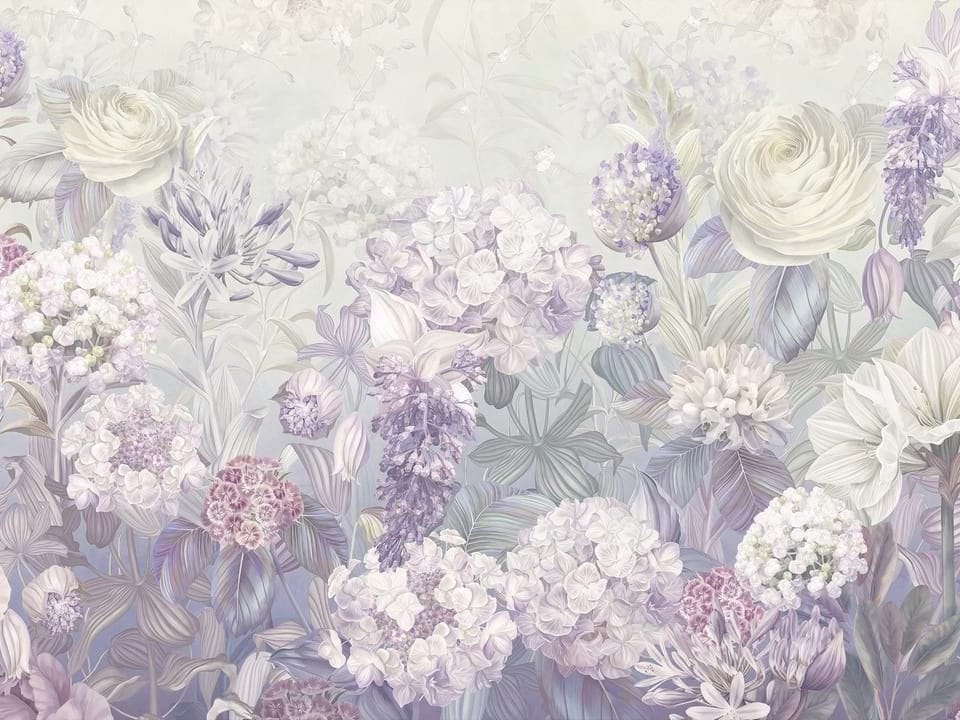 Fototapeta Delikatne Kwiaty w Pastelach