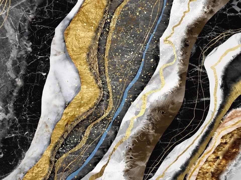 Fototapeta Abstrakcyjne Fale i Marmur