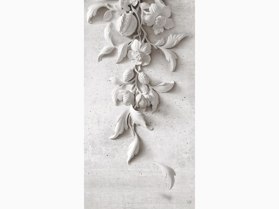 Fototapeta Dekoracyjny Relief Kwiatowy