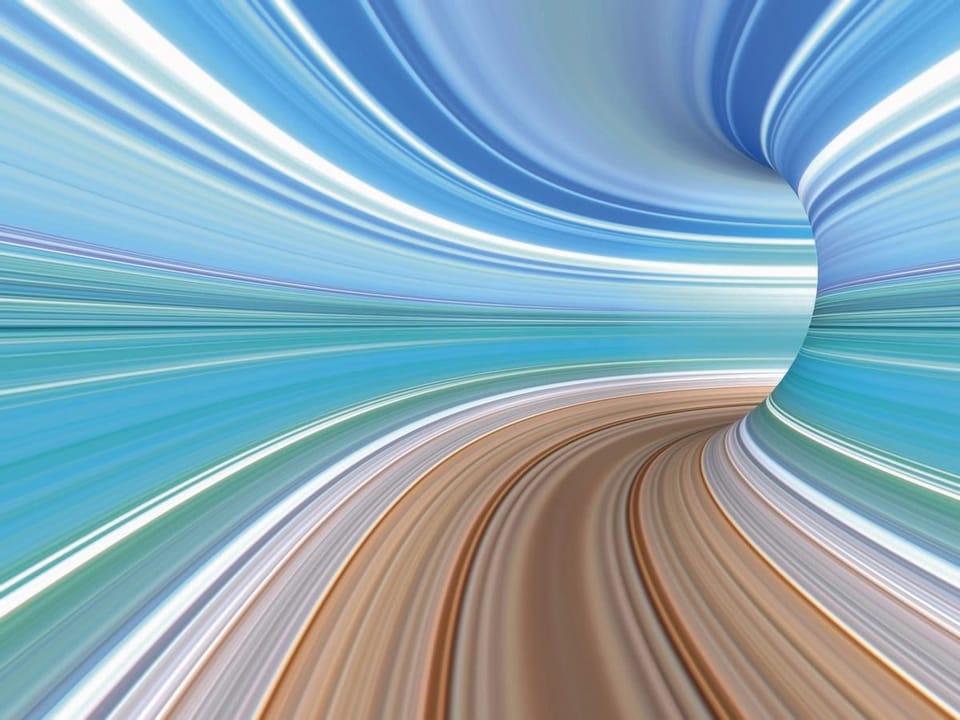 Fototapeta Abstrakcyjny tunel z kolorami na wymiar