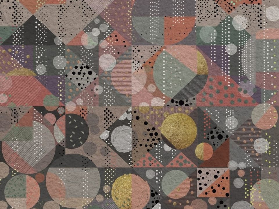 Fototapeta Geometryczne Wzory w Szarościach