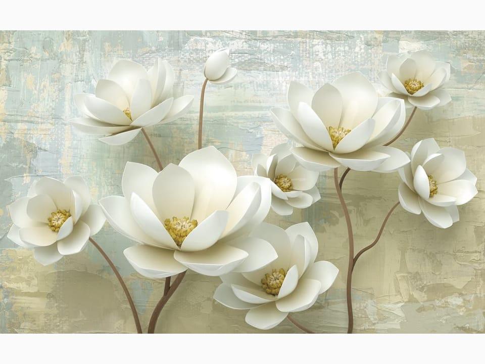 Fototapeta Magnolie na pastelowym tle