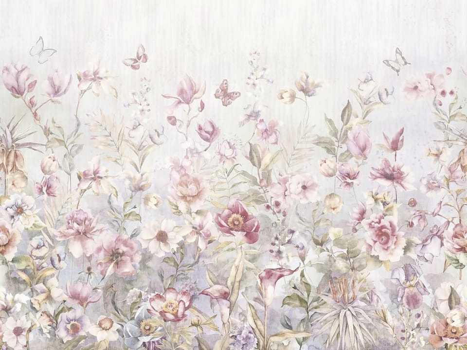 Fototapeta Kwiaty polne w pastelowych barwach