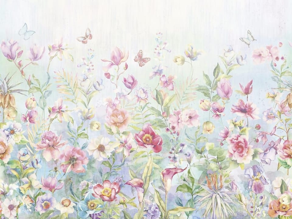 Fototapeta Kolorowe kwiaty na łące