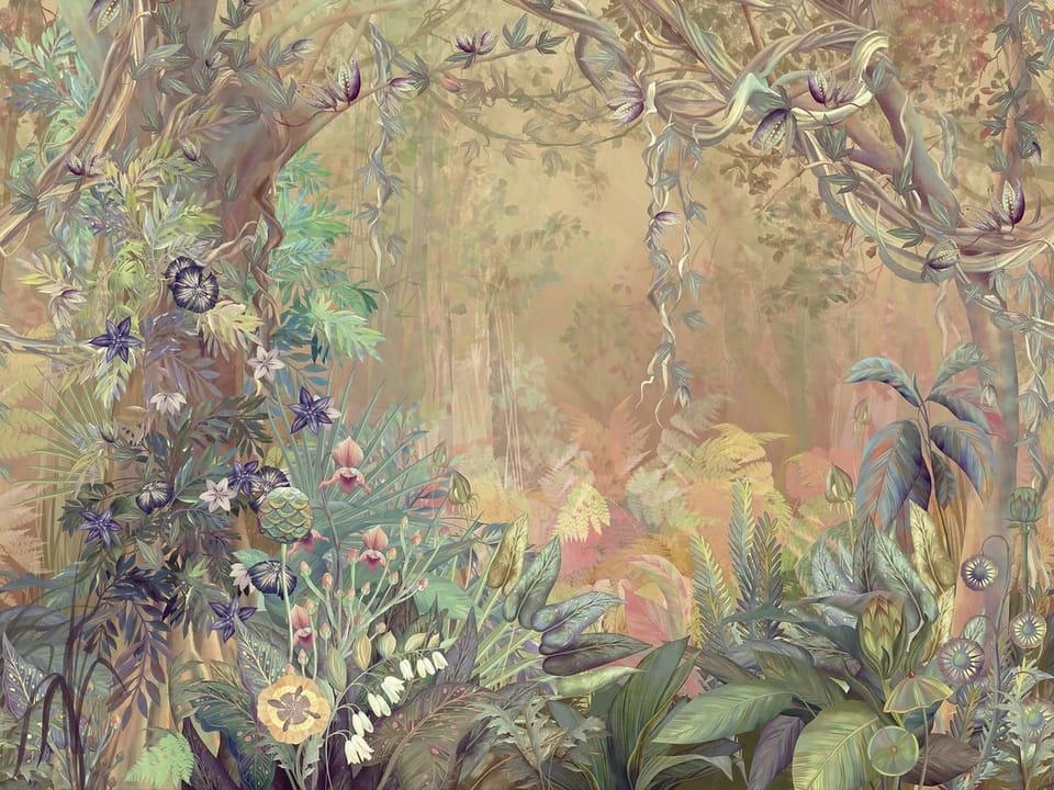 Fototapeta Tropikalna dżungla z drzewem