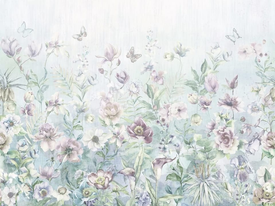 Fototapeta Kwiaty Polne w Pastelowych Kolorach