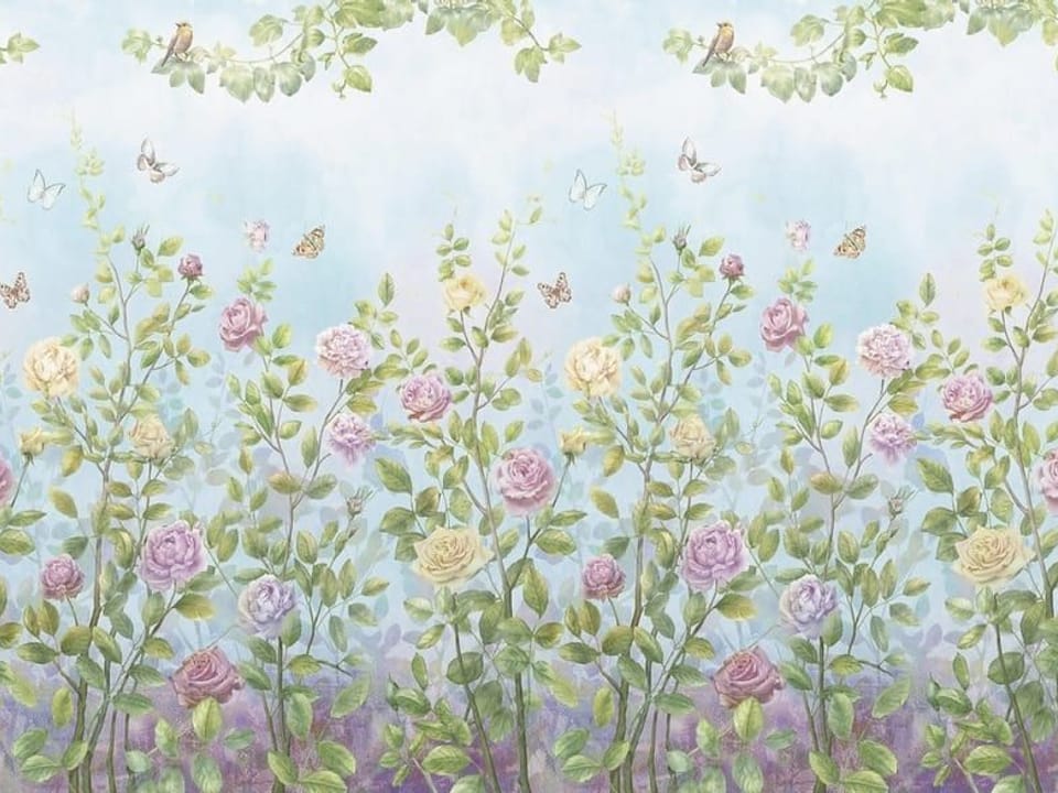 Fototapeta Kolorowe róże na łodygach