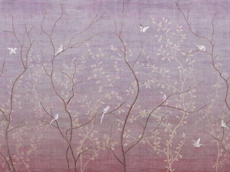 Fototapeta Gałęzie drzew z ptakami