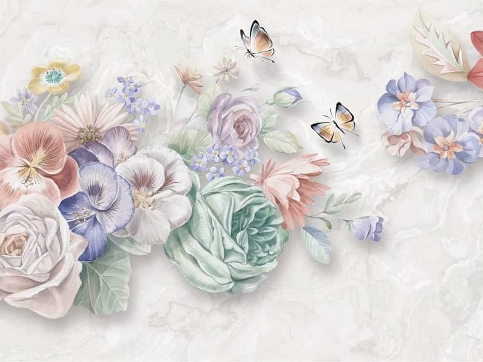 Fototapeta Bukiet egzotycznych kwiatów