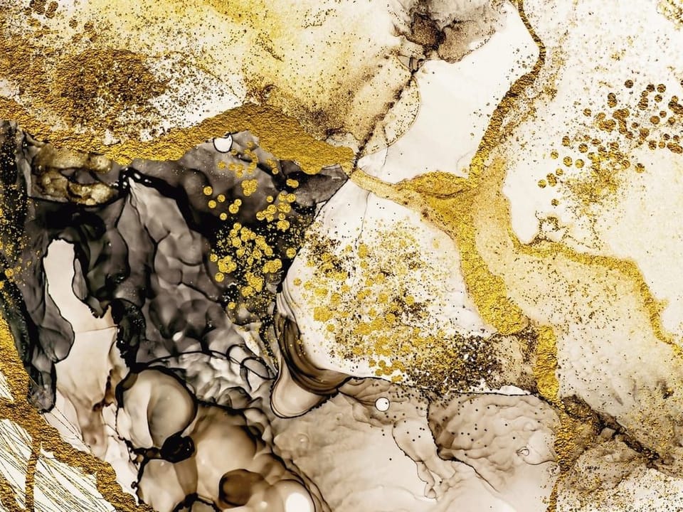 Fototapeta Abstrakcyjne złote wzory na tle