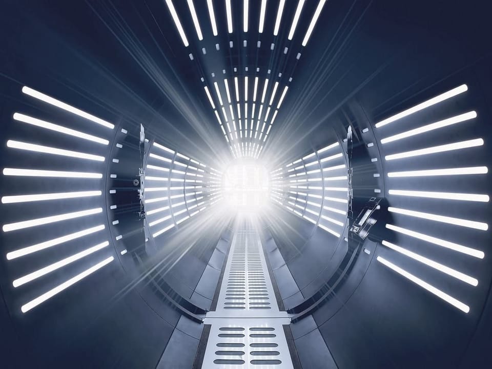 Fototapeta Futurystyczny tunel 3D