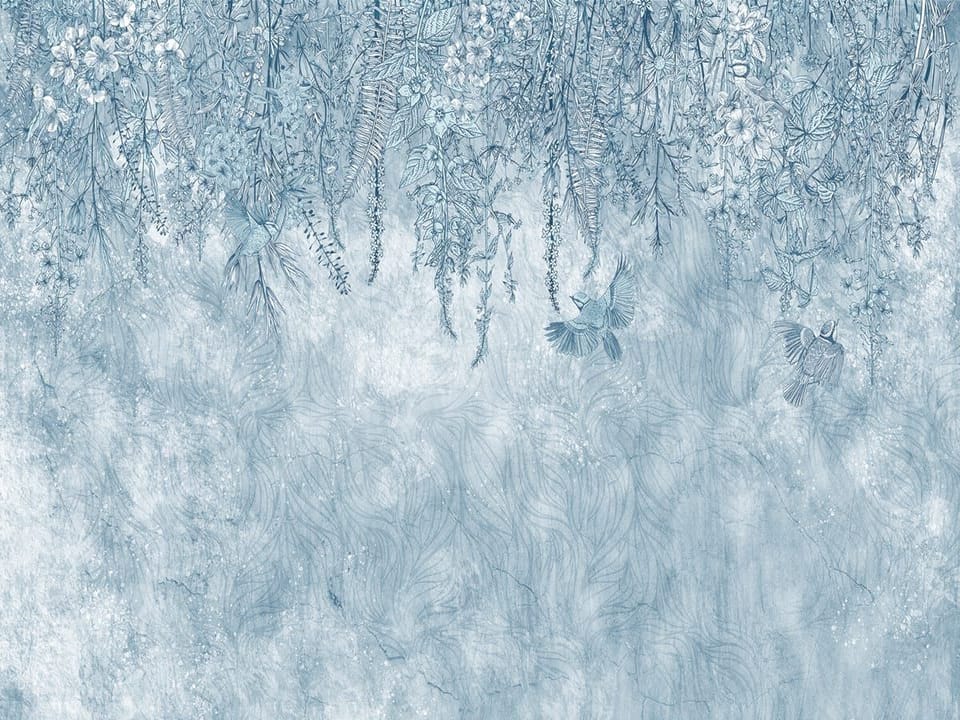 Fototapeta Wiszące gałęzie z kwiatami