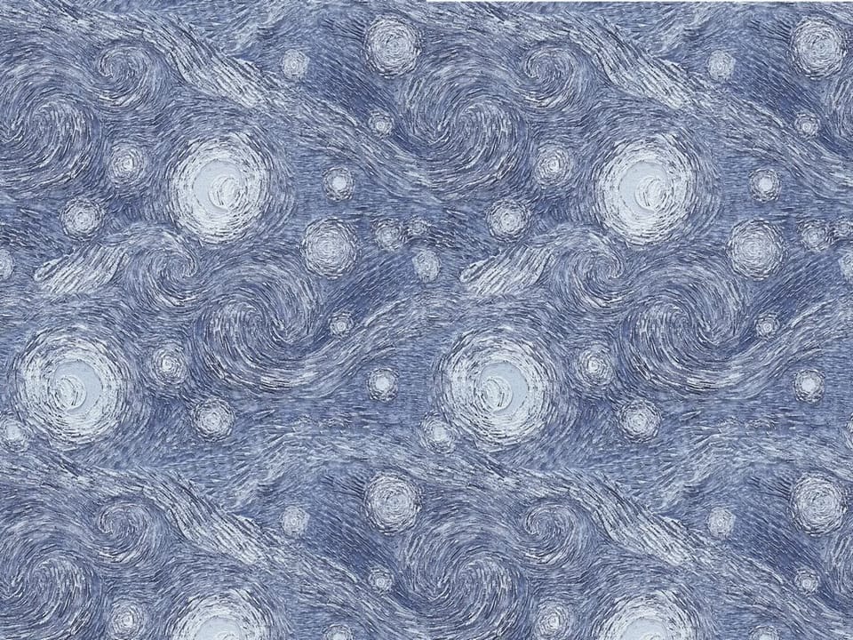 Fototapeta Wirujące wzory na ciemnym niebie