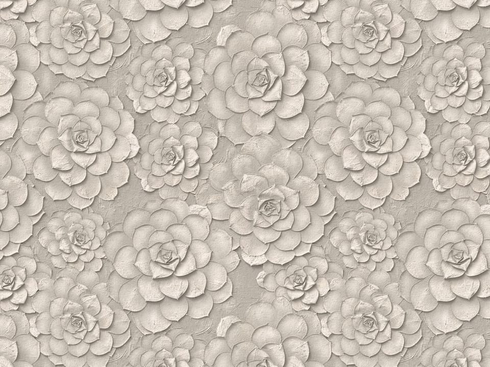 Fototapeta Kwiaty w odcieniach szarości