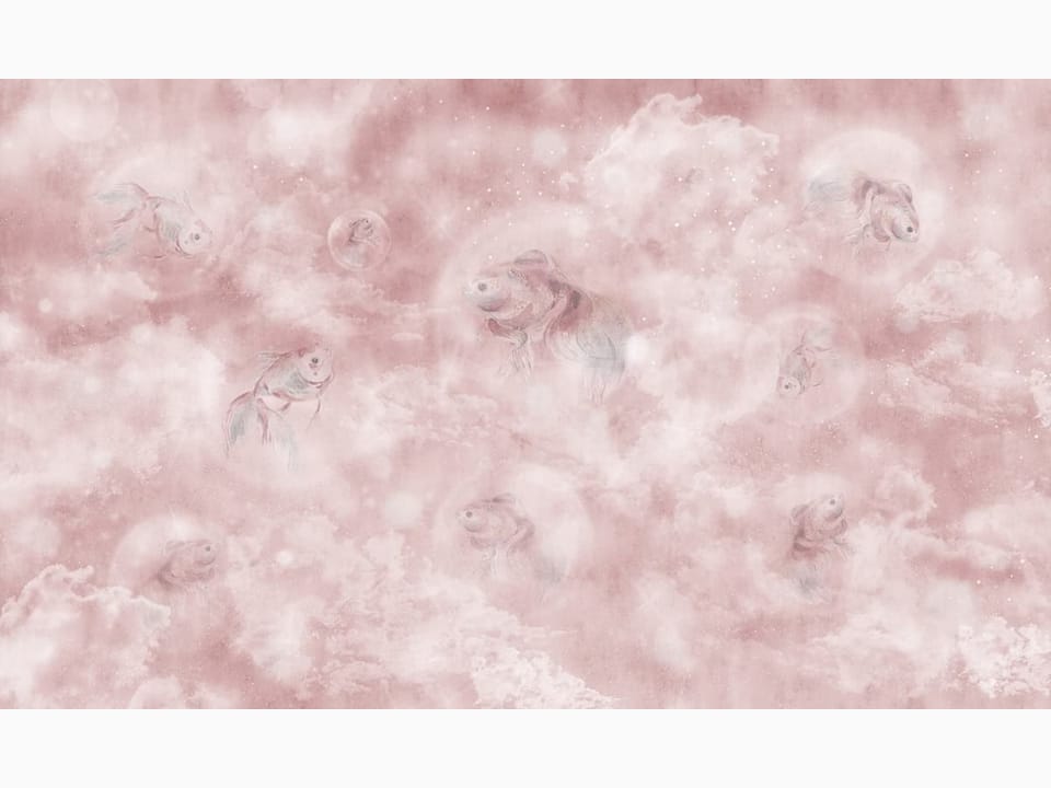 Fototapeta Ryby w chmurach – eteryczna wizja