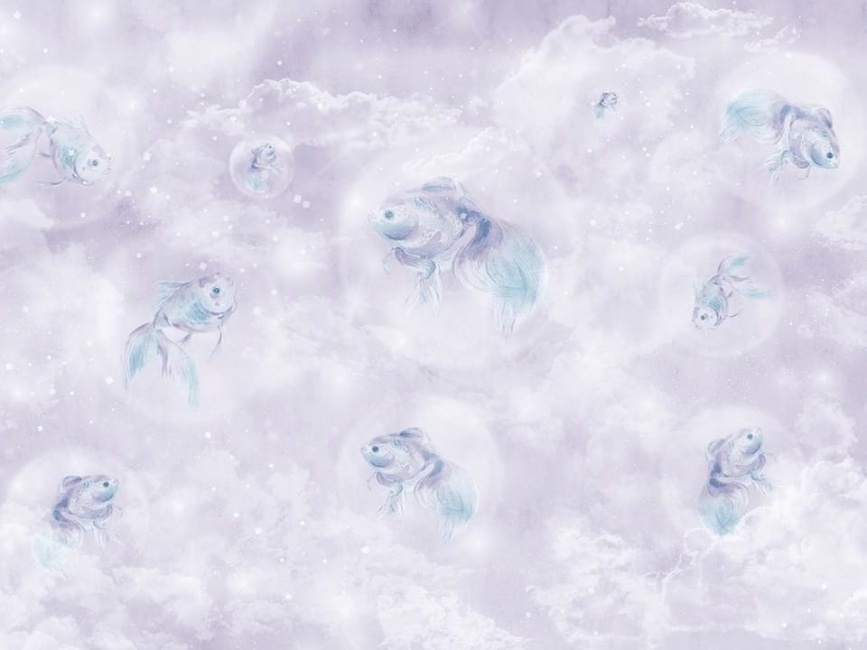 Fototapeta Ryby wśród chmur na niebie