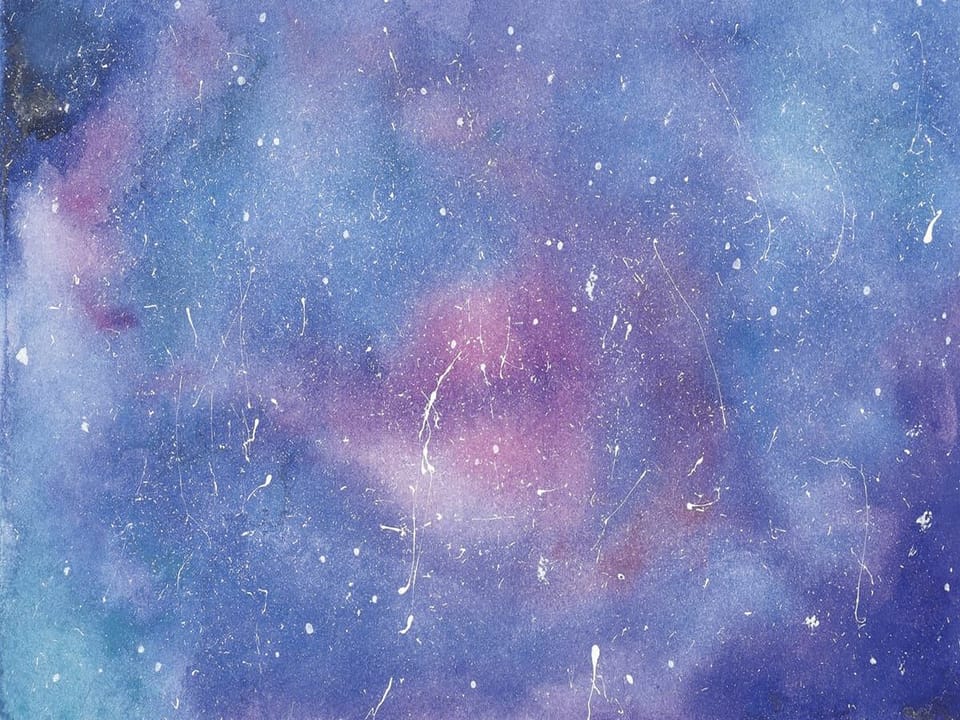 Fototapeta Kosmiczna Akwarela w Fioletach