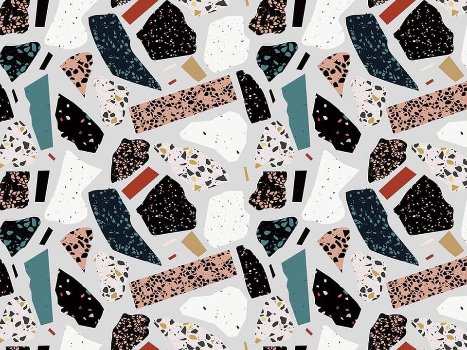 Fototapeta Kolorowe Kształty Terrazzo