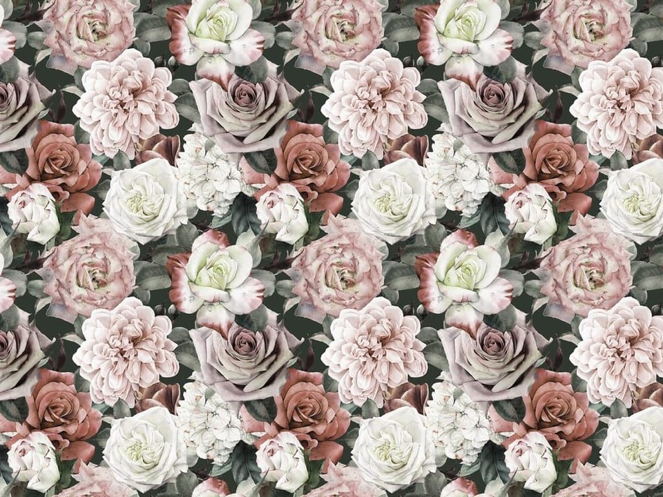 Fototapeta Kwiaty w Odcieniach Różu i Bieli