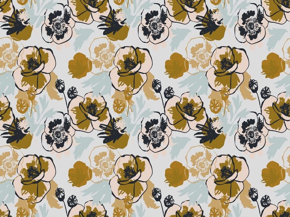 Fototapeta Kwiaty w stylu graficznym