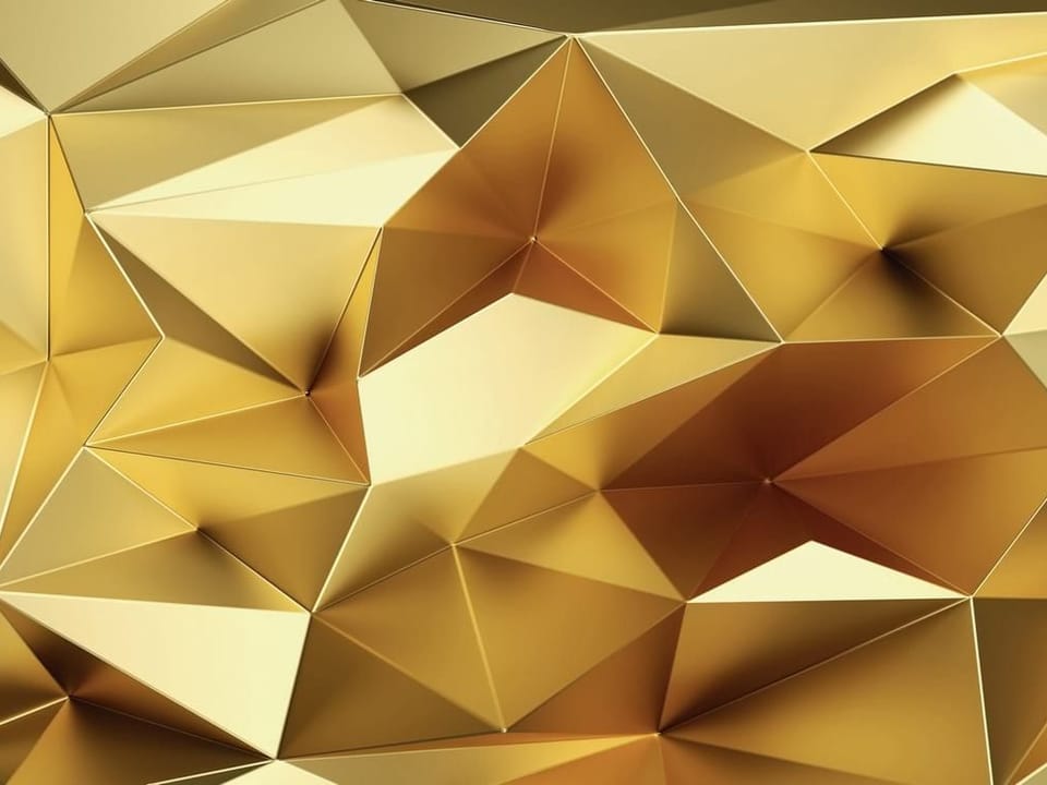 Fototapeta Geometryczne złote kształty