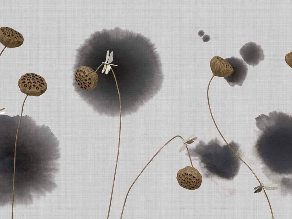 Fototapeta Abstrakcyjne rośliny z owocostanami