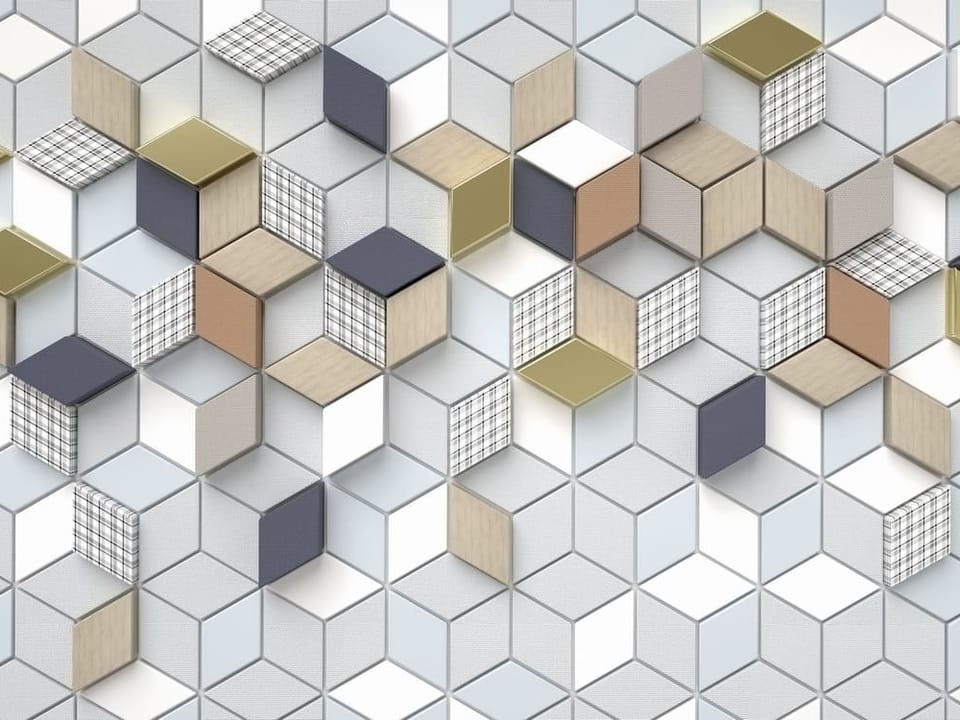 Fototapeta Geometryczny wzór z sześcianów