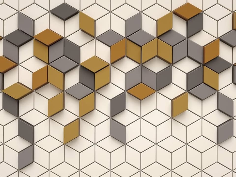 Fototapeta Geometryczne Sześciany 3D